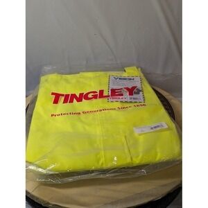 Tingley Vision O23122 High Visibility Yellow Rain Coat Waterproof Jacket Large